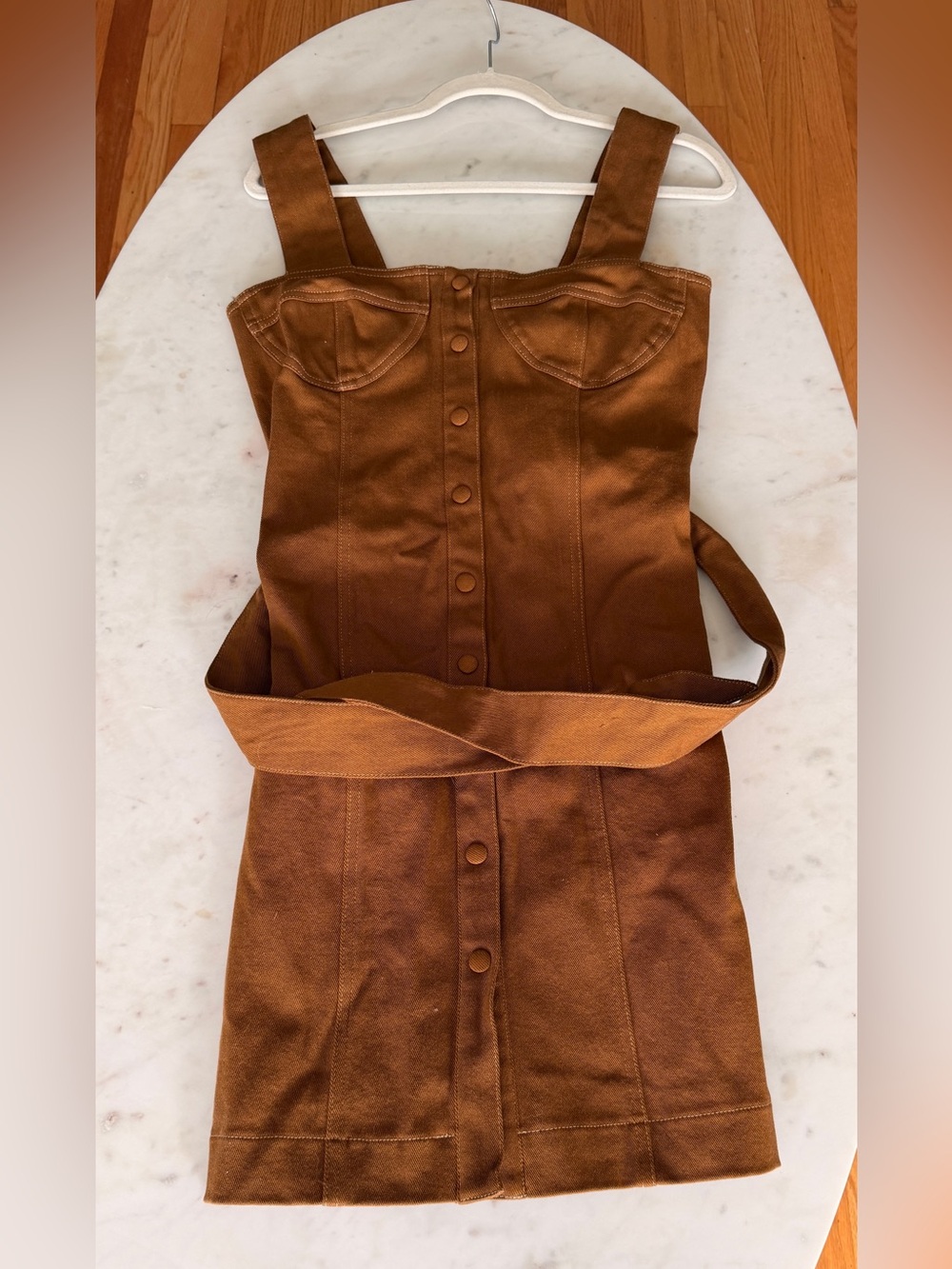 Nanushka Women's Brown and Tan Dress